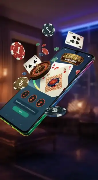 Interface de l'application mobile Lucky8 Casino affichant une grande variété de jeux optimisés pour smartphone, avec des options de connexion biométrique et un caissier sécurisé.